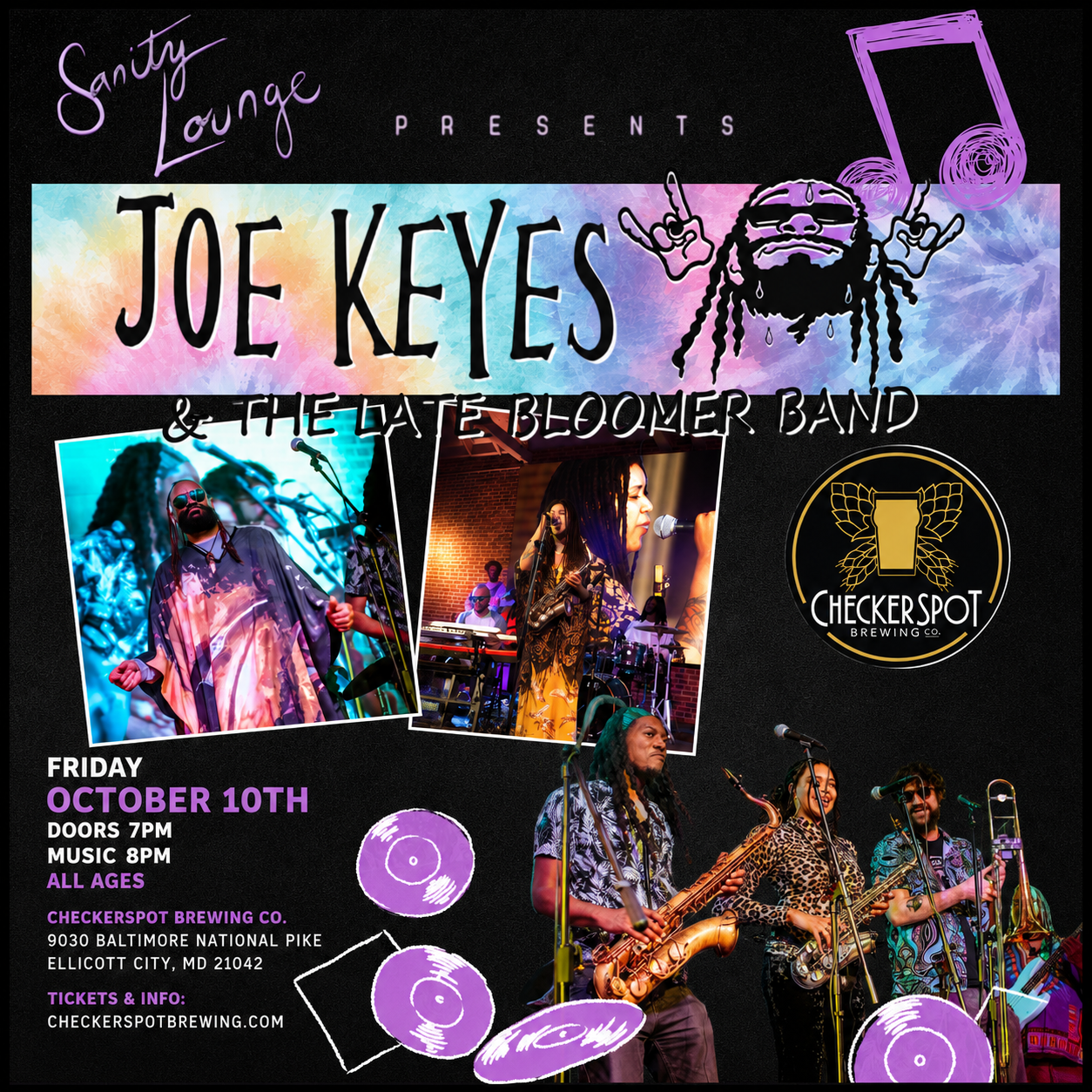 Joe Keyes & The Late Bloomer Band @ Checkerspot Brewing Company